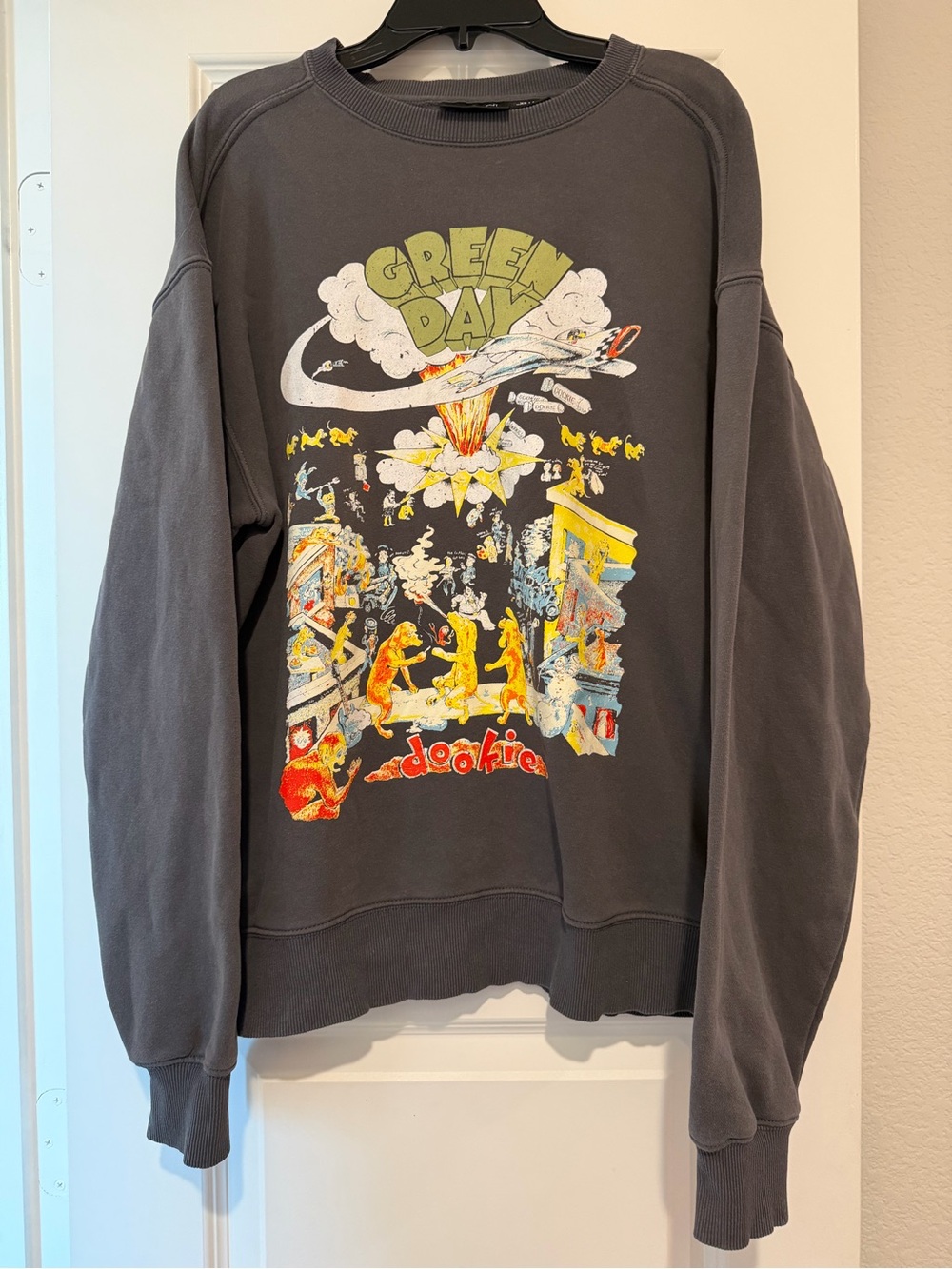 Green Day Dookie Album Graphic Crewneck Sweatshirt Size XS